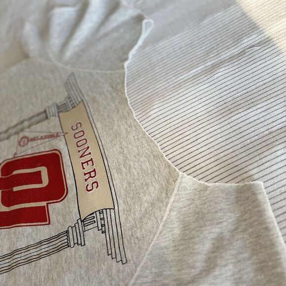 Vintage 80s Discus Athletic Sweatshirt OU Oklahoma Sooners Football Medium USA - Picture 16 of 16